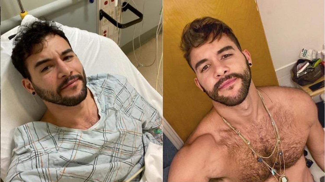 Tarek Soliman in the hospital for coronavirus.