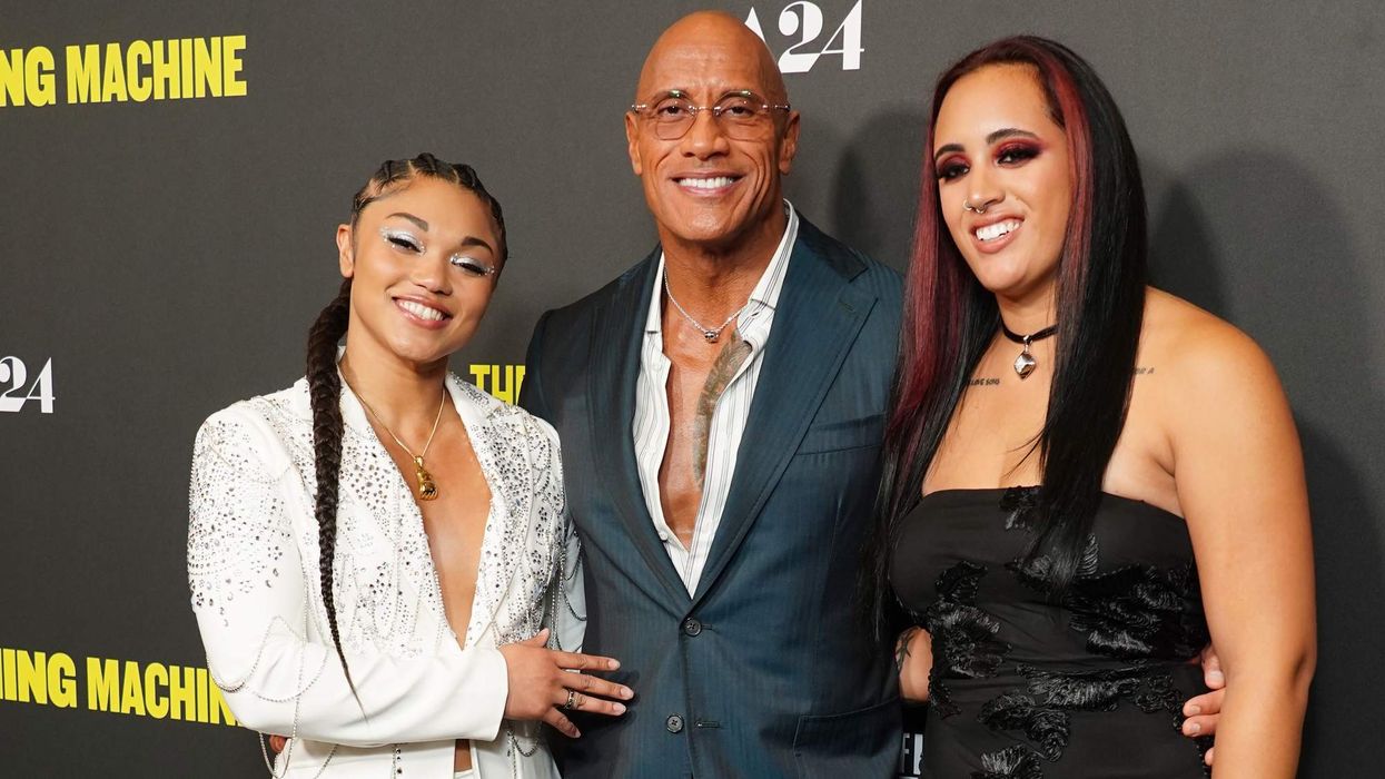 Tatyanna Dumas, Dwayne Johnson and Simone Johnson