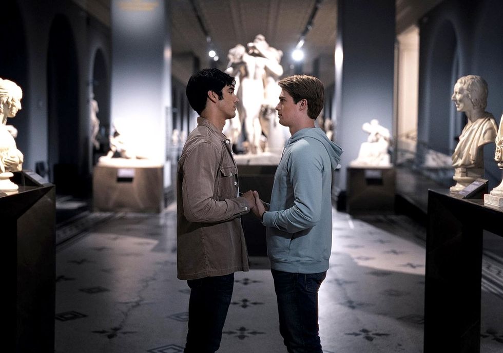 Taylor Zakhar Perez and Nicholas Galitzine in Red, White & Royal Blue