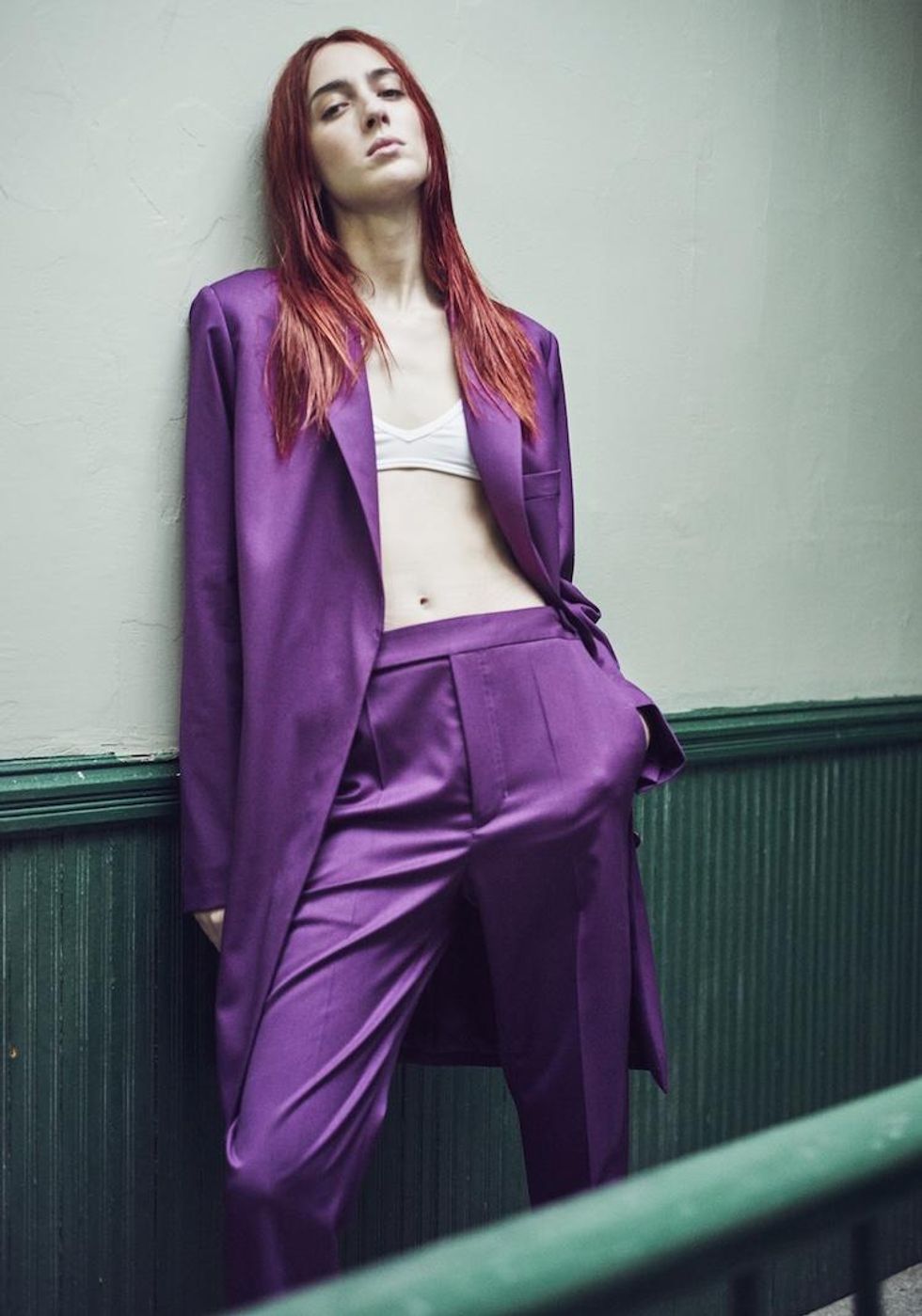 Teddy Quinlivan (Suit: Helmut Lang)