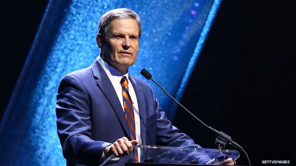 Tennessee governor Bill Lee speaking.
