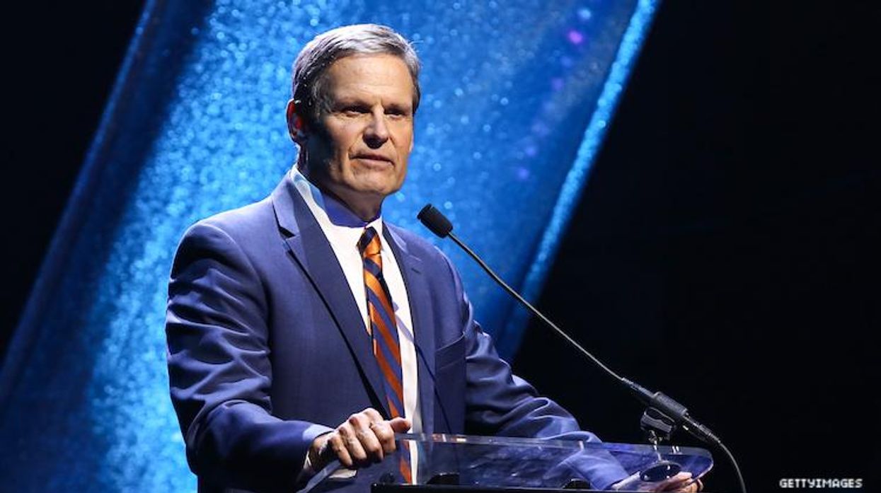Tennessee governor Bill Lee speaking.