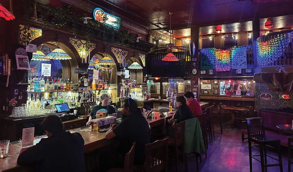 The Alaskan Hotel and Bar in Juneau with rainbow decor