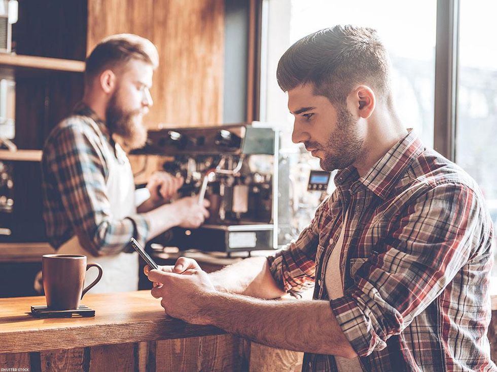 The "Attempting to Find Out if Charlotte's BF is Gay" Look