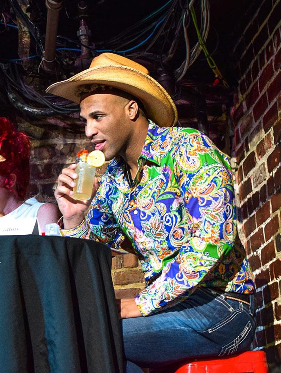 The "Attempting to Find Out if Charlotte's BF is Gay" Look