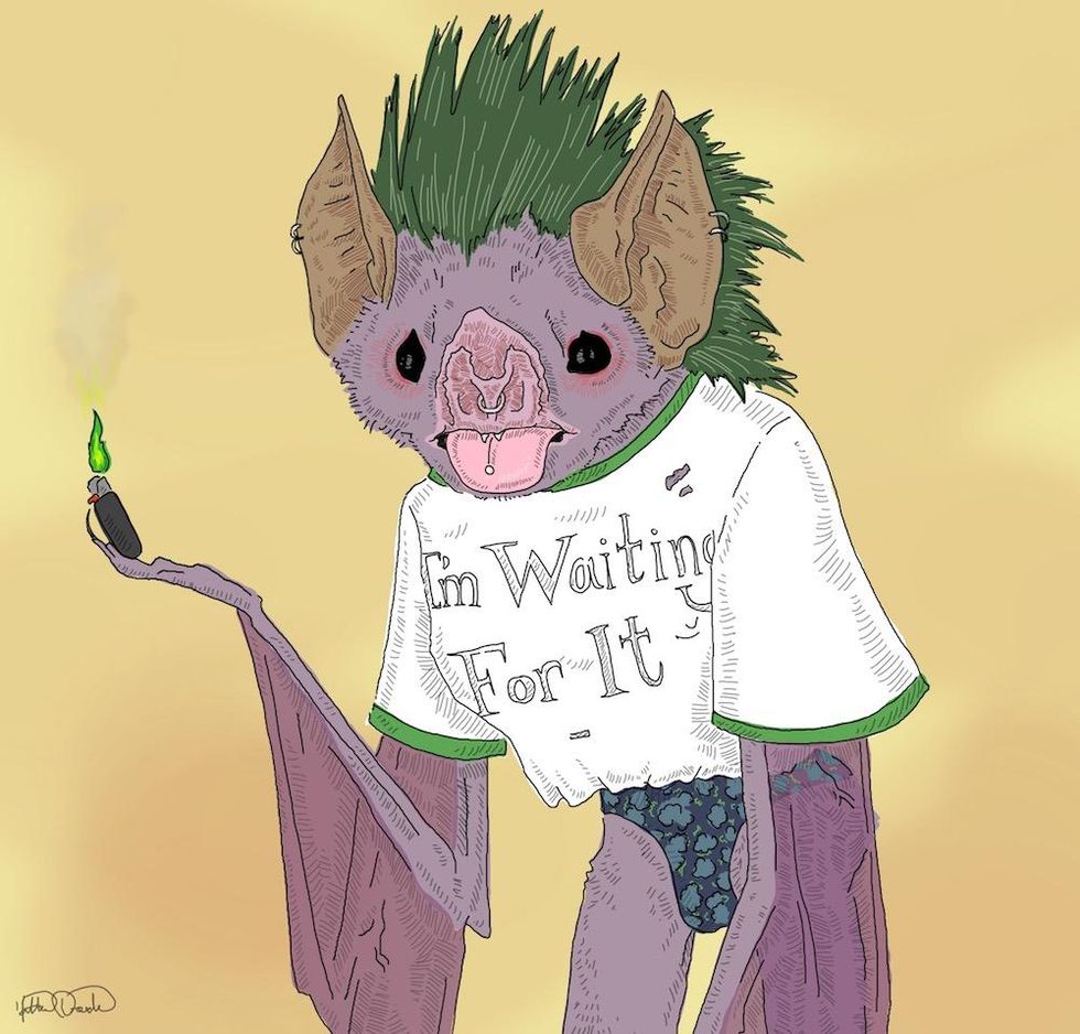 The Batty 'Green Light' Girl