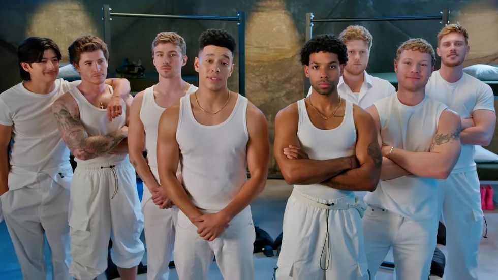 The Boots cast in a promotional video for Netflix