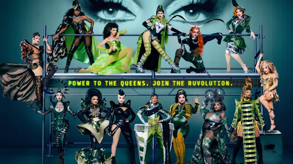 The cast of RuPaul's Drag Race season 16