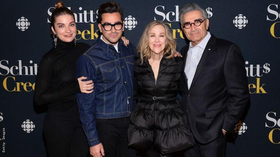 The cast of Schitt's Creek in 2018