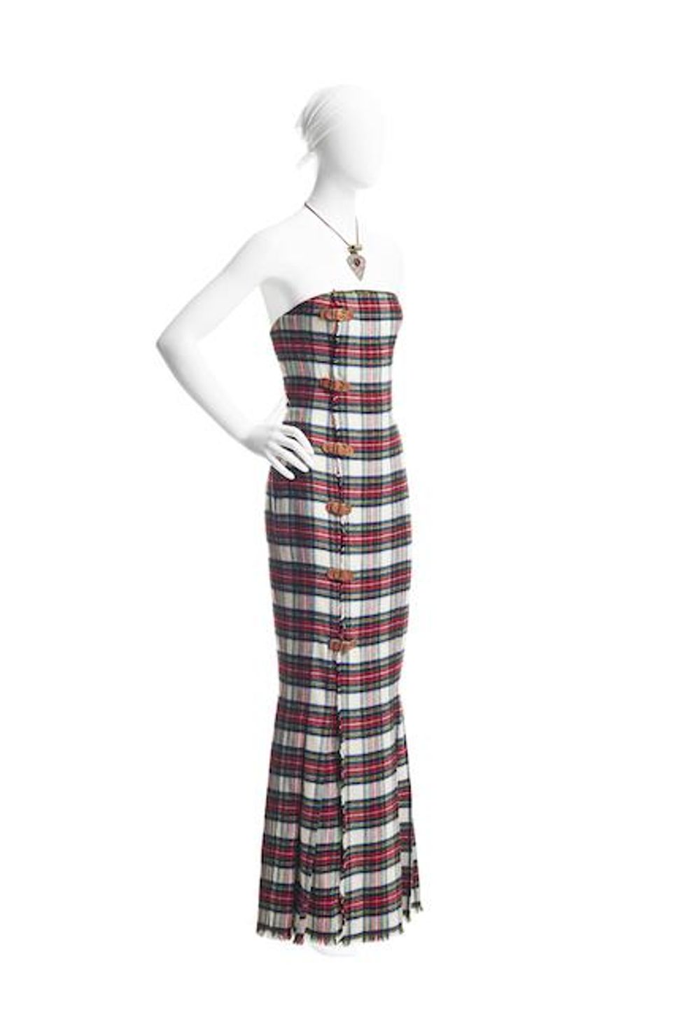The Extreme Kilt Gown worn by Linda Evangelista, Fall 1989