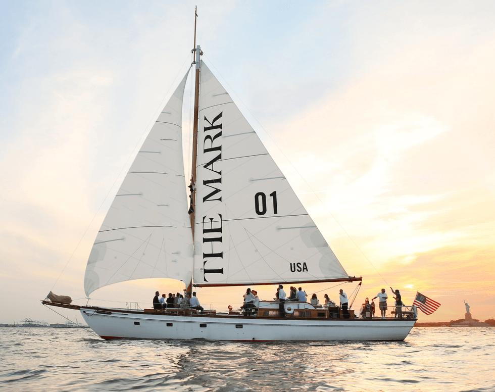 The Mark Sailboat departs twice weekly throughout the summer season