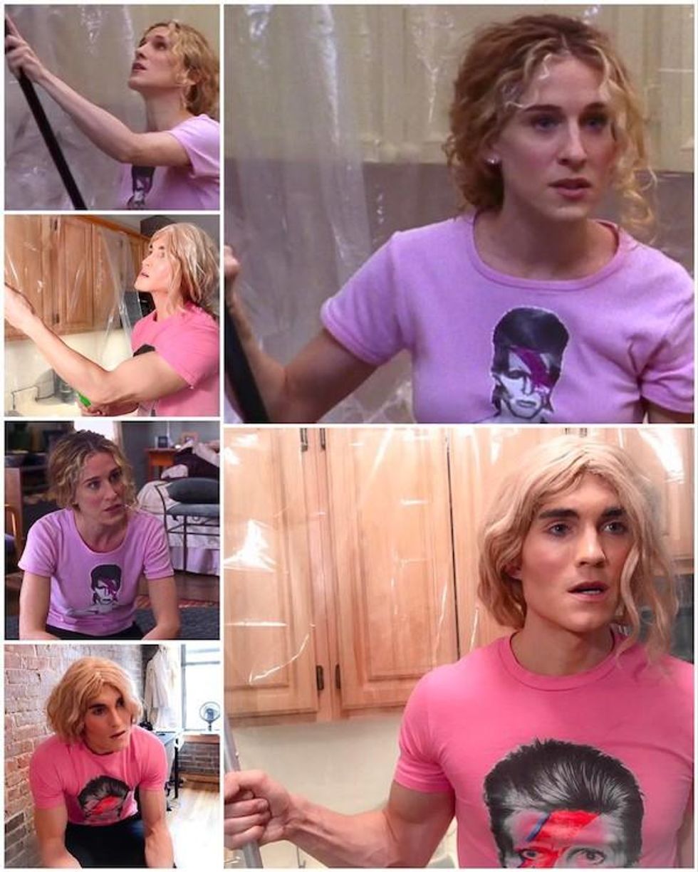 The "Painting the Ceiling with Bowie" Look