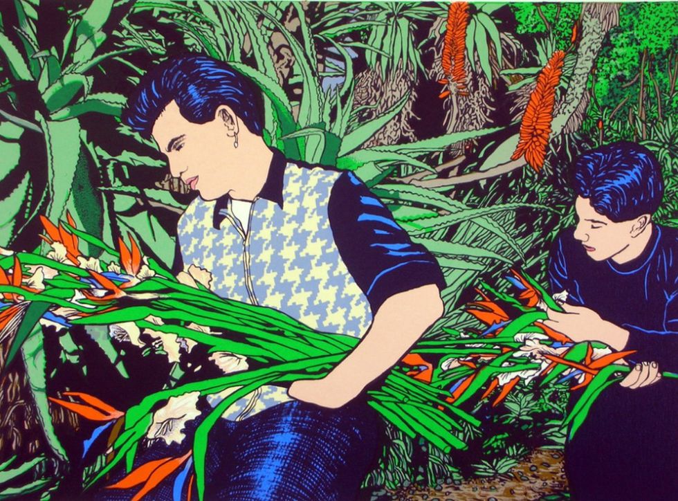 The print Remembrance by artist Joey Terrill