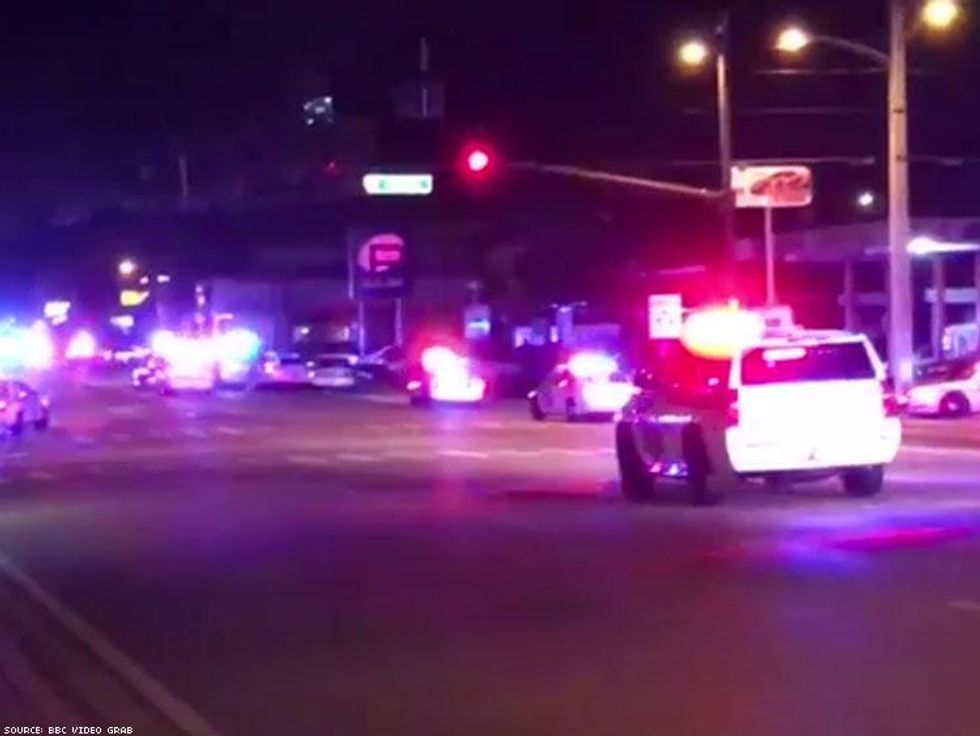 The scene in front of Pulse