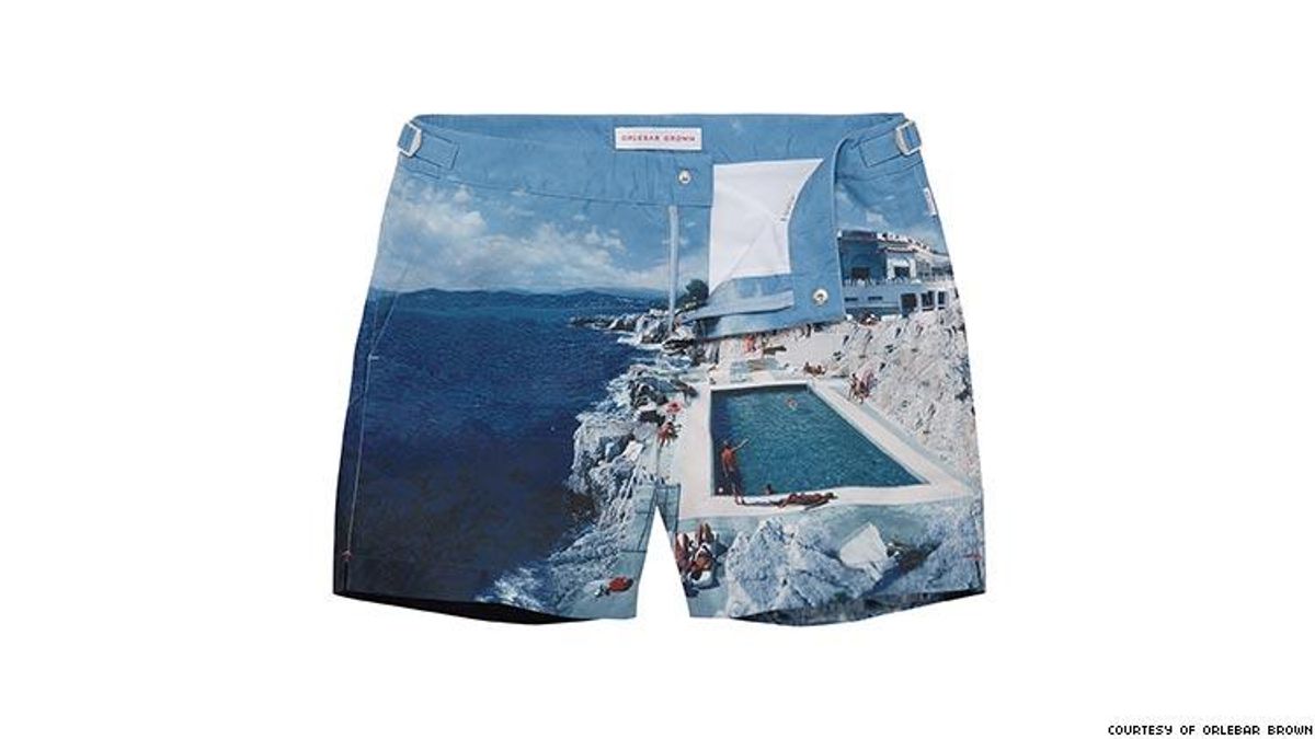 This Swim Line Features Iconic Images of Men Lounging in the French Riviera