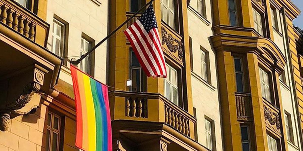 U.S. Embassy in Russia Raises Pride Flag In Defiance of Homophobia