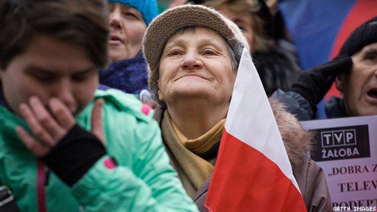 These Polish Grannies are fighting nazis and right wing ultra nationalists in Poland to protect LGBT+, women's and reproductive and immigrant rights