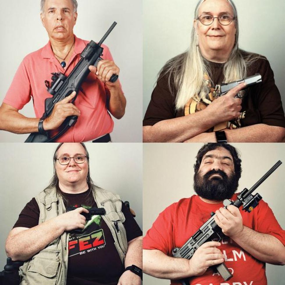 They're aiming their pink pistols