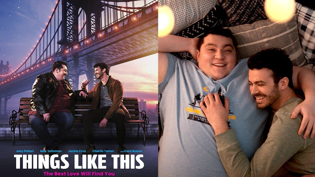 Things Like This movie poster alongside leads Max and Joey