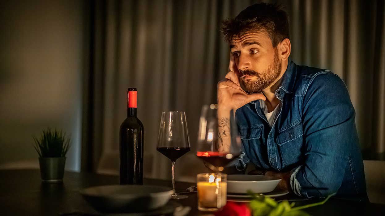 thinking man wine dinner table