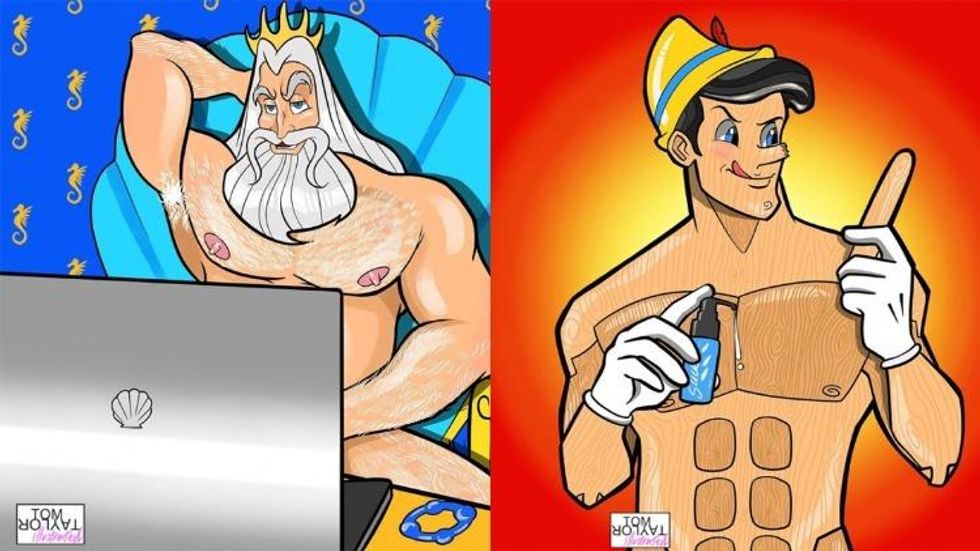 This Artist Re-Imagined Disney Princess as Gays in Lockdown
