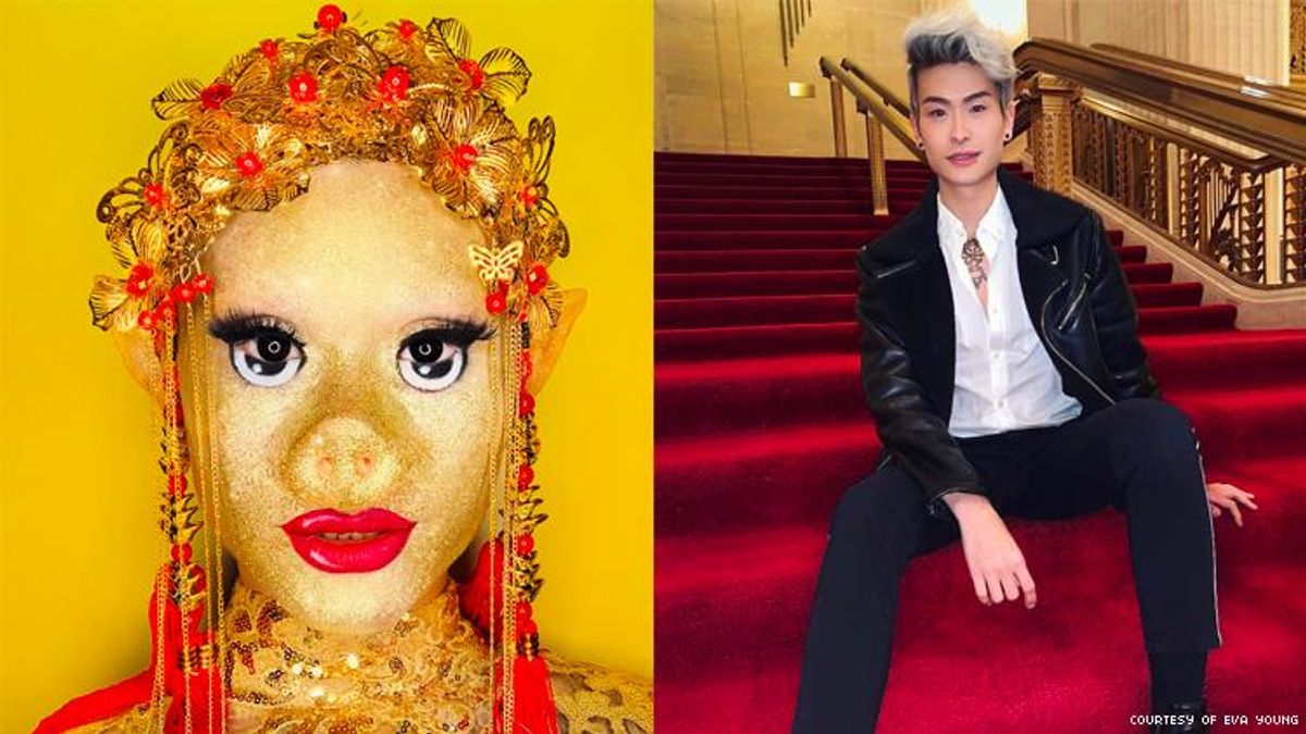 This Drag Queen Turned Herself into a Glitter Pig for Chinese New Year
