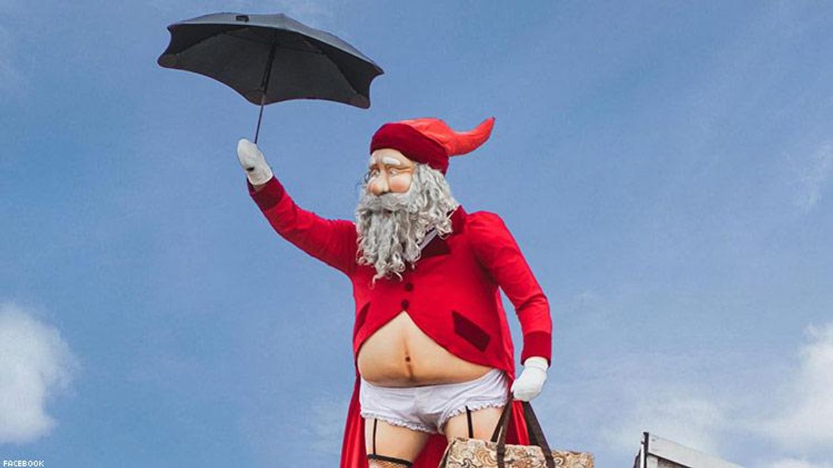 This Genderqueer Santa Claus Is Here to Save Christmas, Wear Fishnets