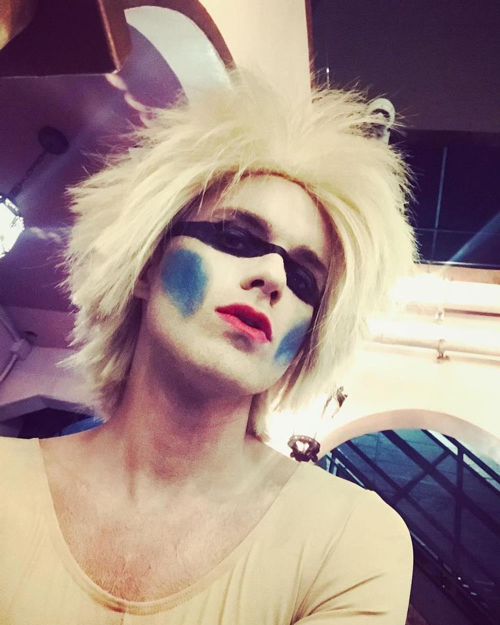 Thomas Dekker as Pris from 'Blade Runner'