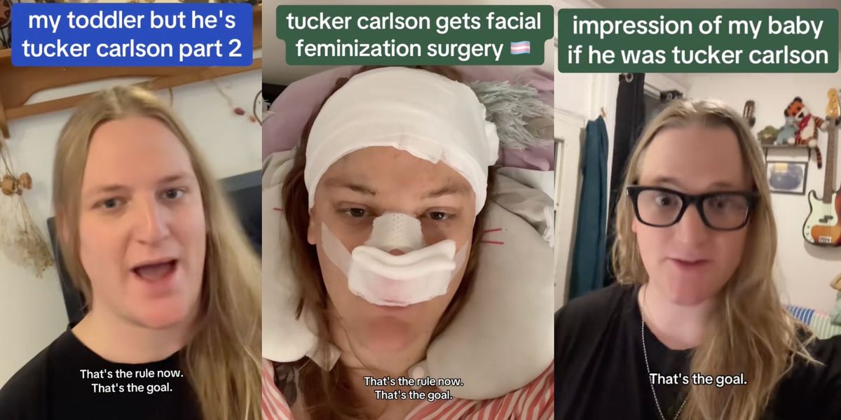 TikTokのタッカー・カールソンものまねがトランスのクリエイターの顔面女性化手術費用を支える