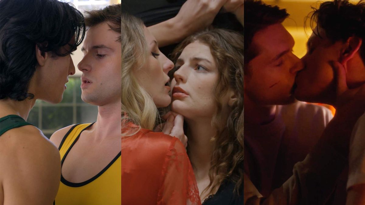 Three scenes from different My Drama vertical romances.