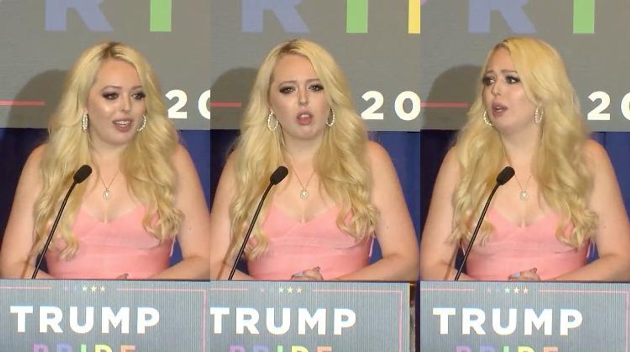 Tiffany Trump at Trump Pride rally.