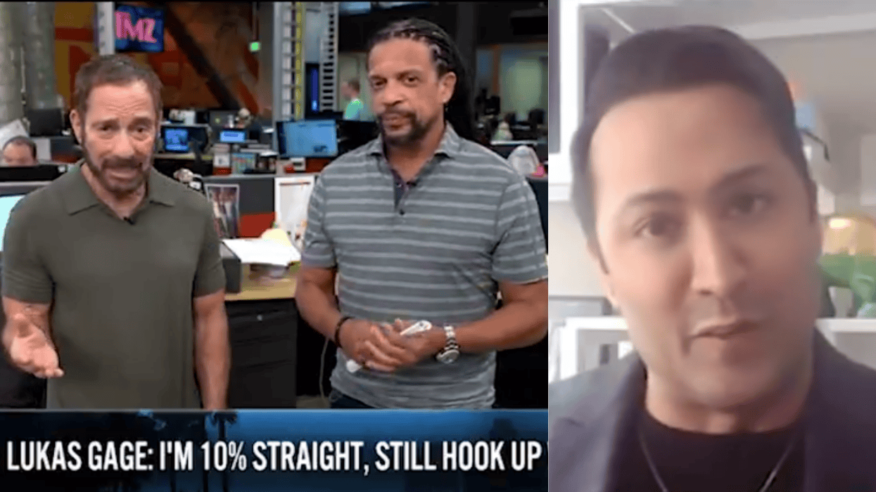 TMZ Live hosts Harvey Levin and Charles Latibeaudiere with Dr. Amir Ahuja