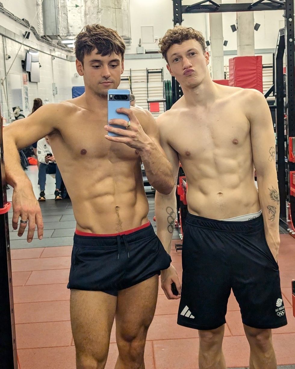 Tom Daley and Noah Williams via Instagram