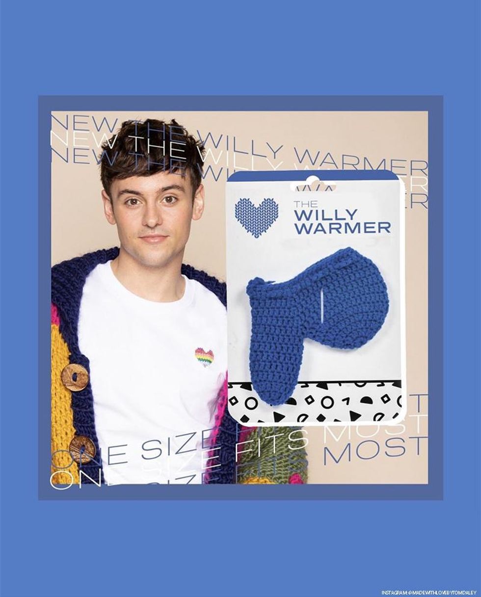 Tom Daley introduces a line of hand-crafted crocheted cock socks perfect for every occasion, and just in time for April's Fools Day!