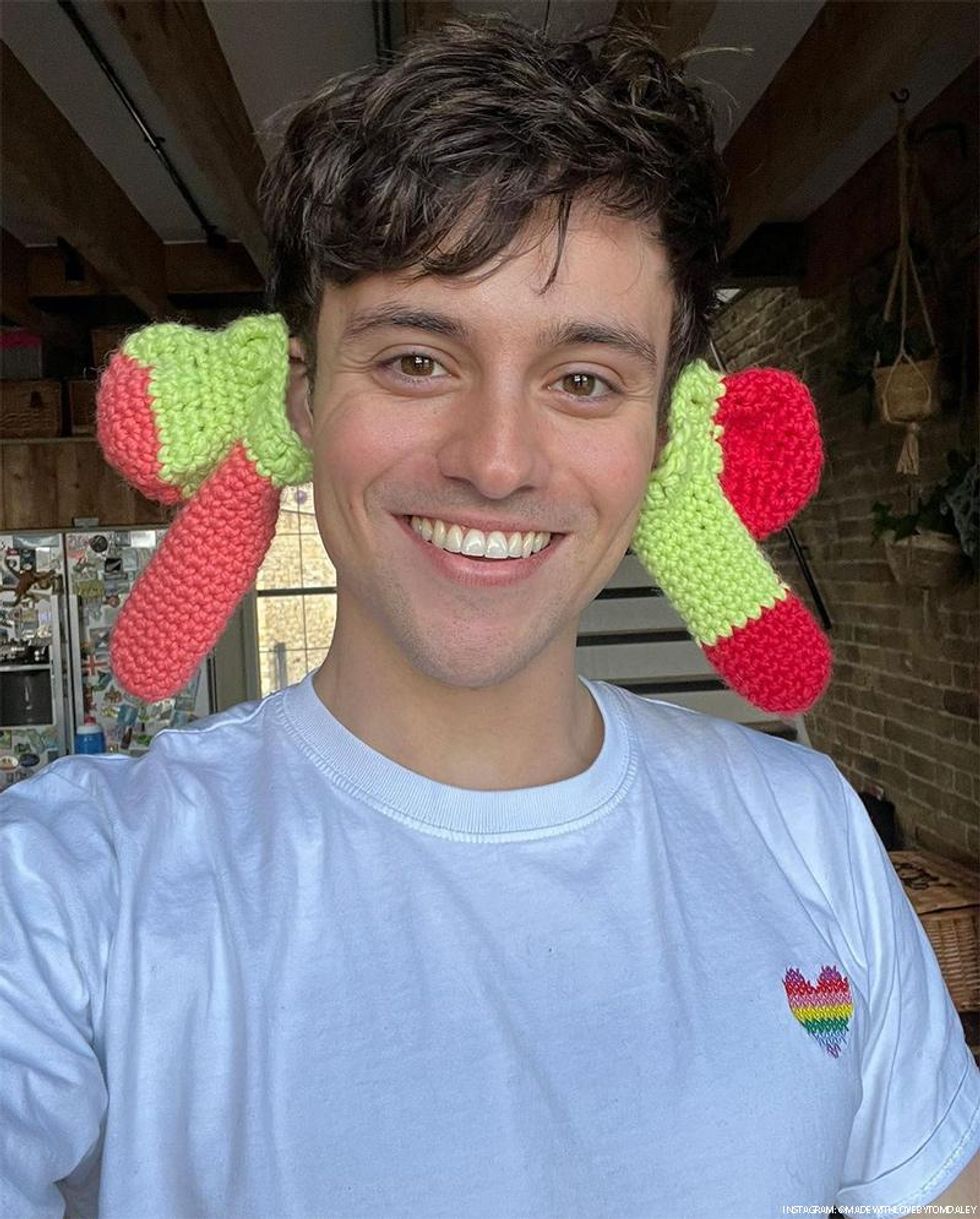 Tom Daley introduces a line of hand-crafted crocheted cock socks perfect for every occasion, and just in time for April's Fools Day!
