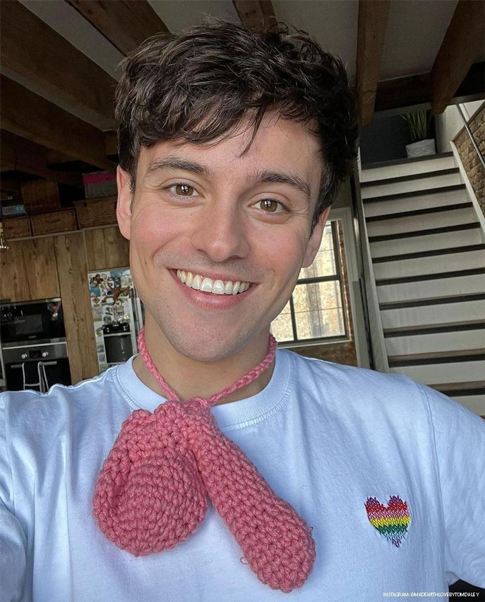 Tom Daley introduces a line of hand-crafted crocheted cock socks perfect for every occasion, and just in time for April's Fools Day!