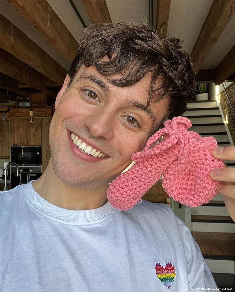 Tom Daley introduces a line of hand-crafted crocheted cock socks perfect for every occasion, and just in time for April's Fools Day!