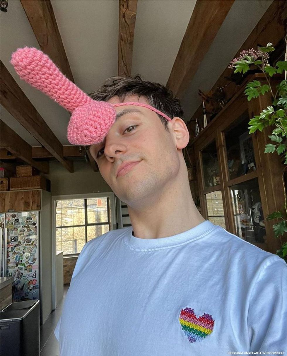 Tom Daley introduces a line of hand-crafted crocheted cock socks perfect for every occasion, and just in time for April's Fools Day!