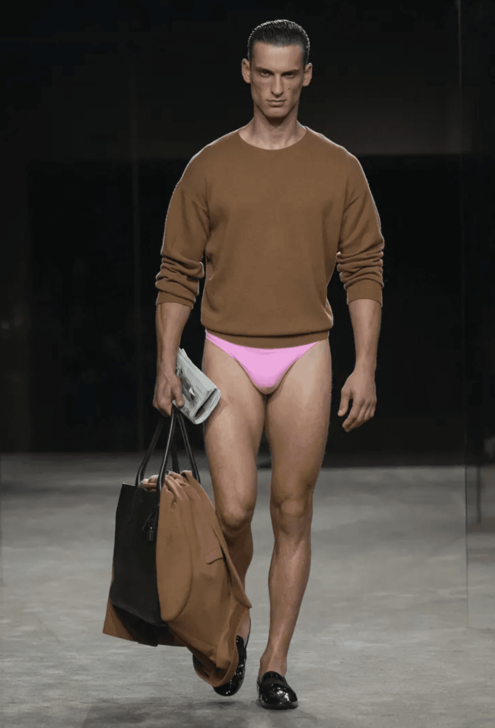 Tom Ford Model on runway at Paris Fashion Show Spring 2027
