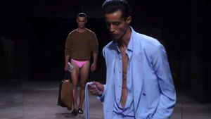 Tom Ford sends models in revealing underwear down Paris Fashion Week runway