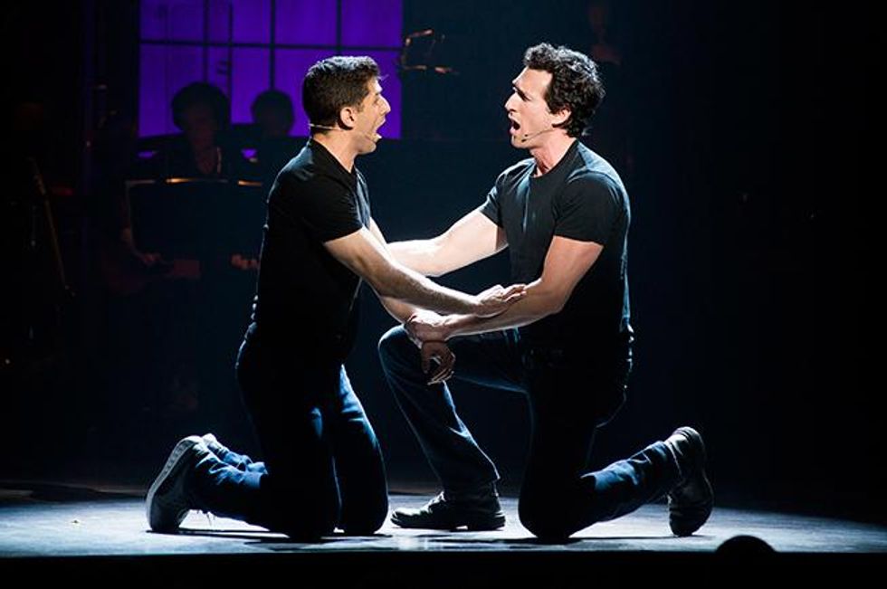 Tony Yazback and Aaron Lazar