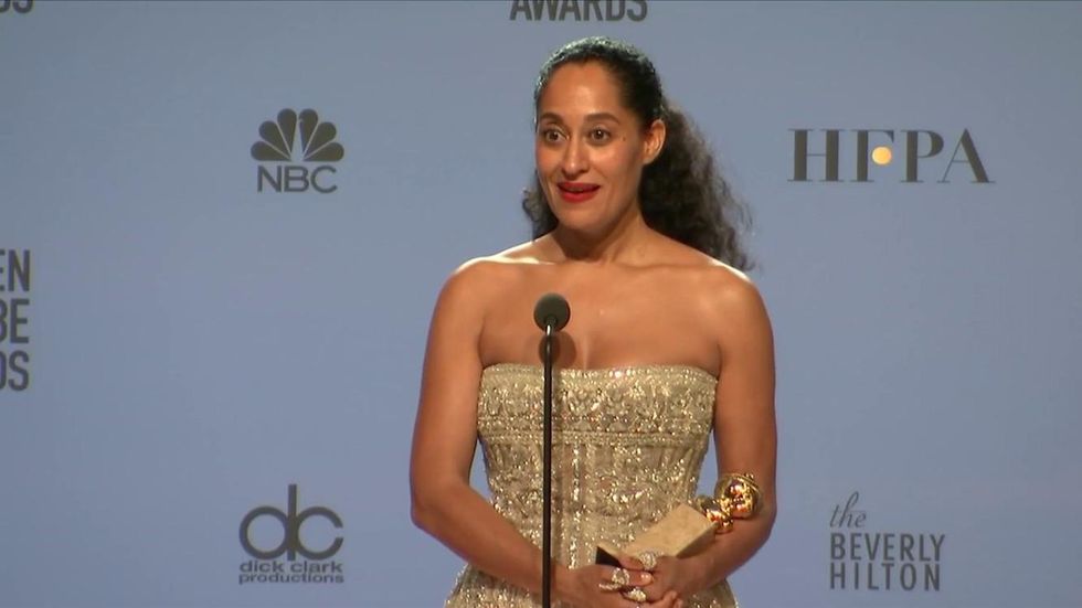 Tracee Ellis Ross dedicates Golden Globe to women of color