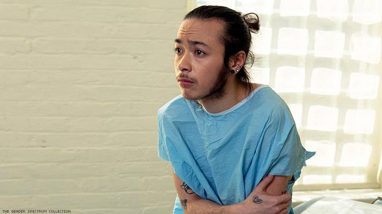 Trans man in hospital