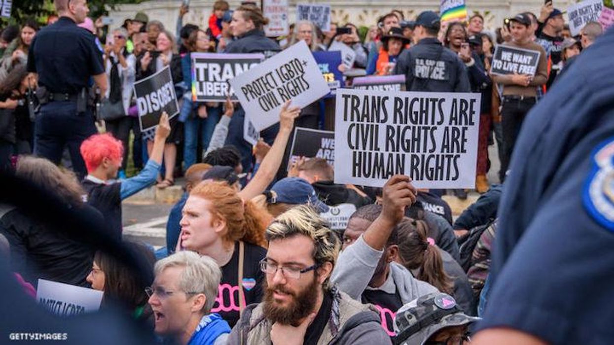 Trans protest