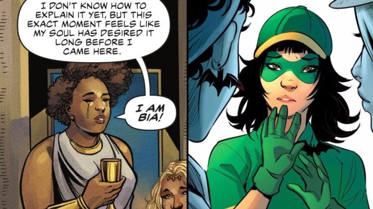 trans women in Wonder Woman and Batgirl comics