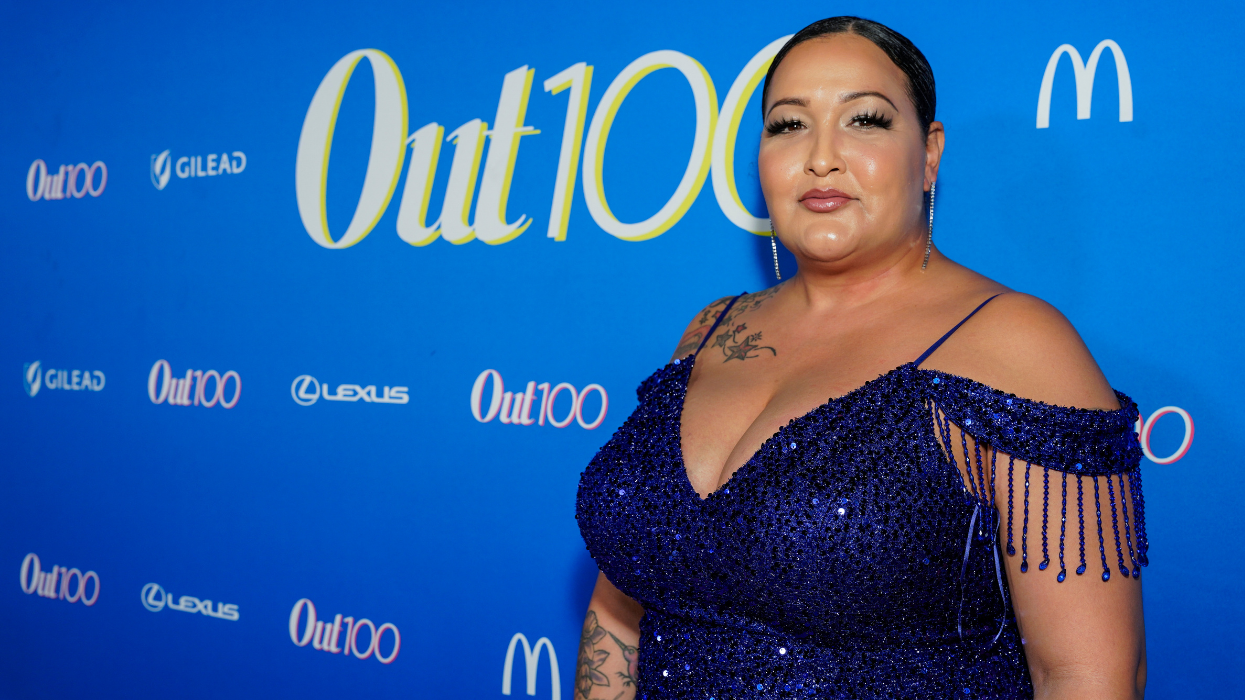 Transgender Laureate trans woman latina out100 party 2023 blue naiymah sanchez