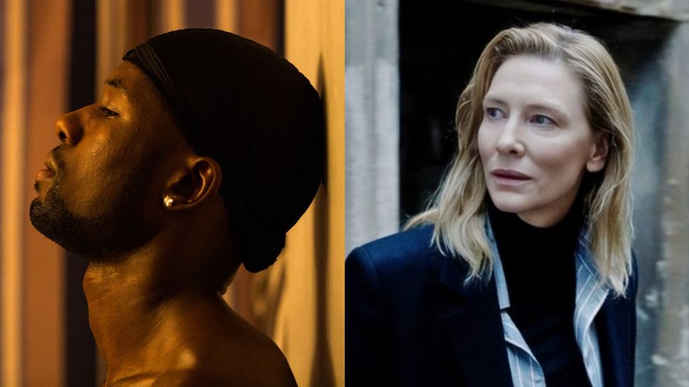 Trevante Rhodes in Moonlight; Cate Blanchett in Tár