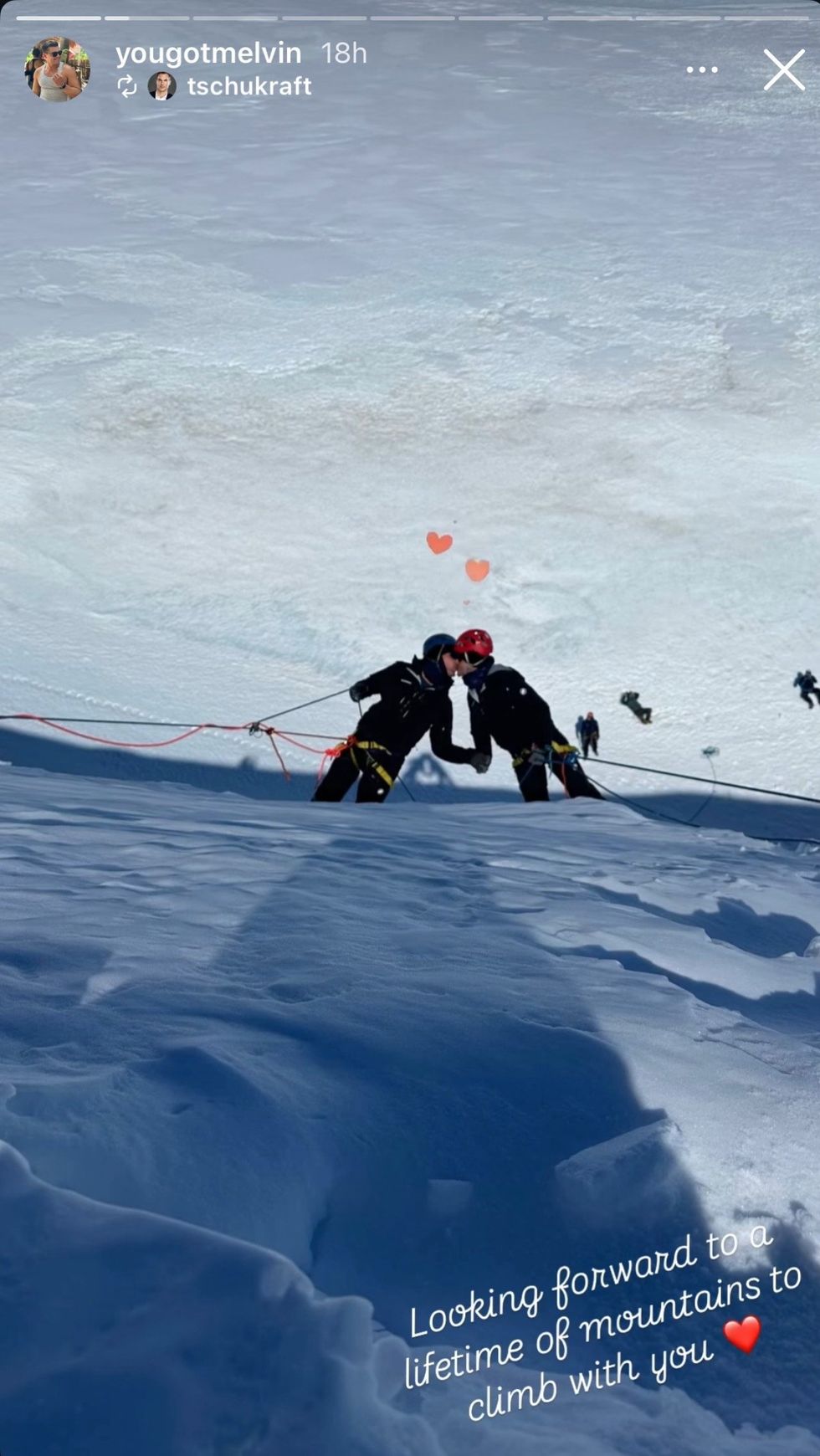 Tristan Schukraft and Melvin Alexander via Instagram story