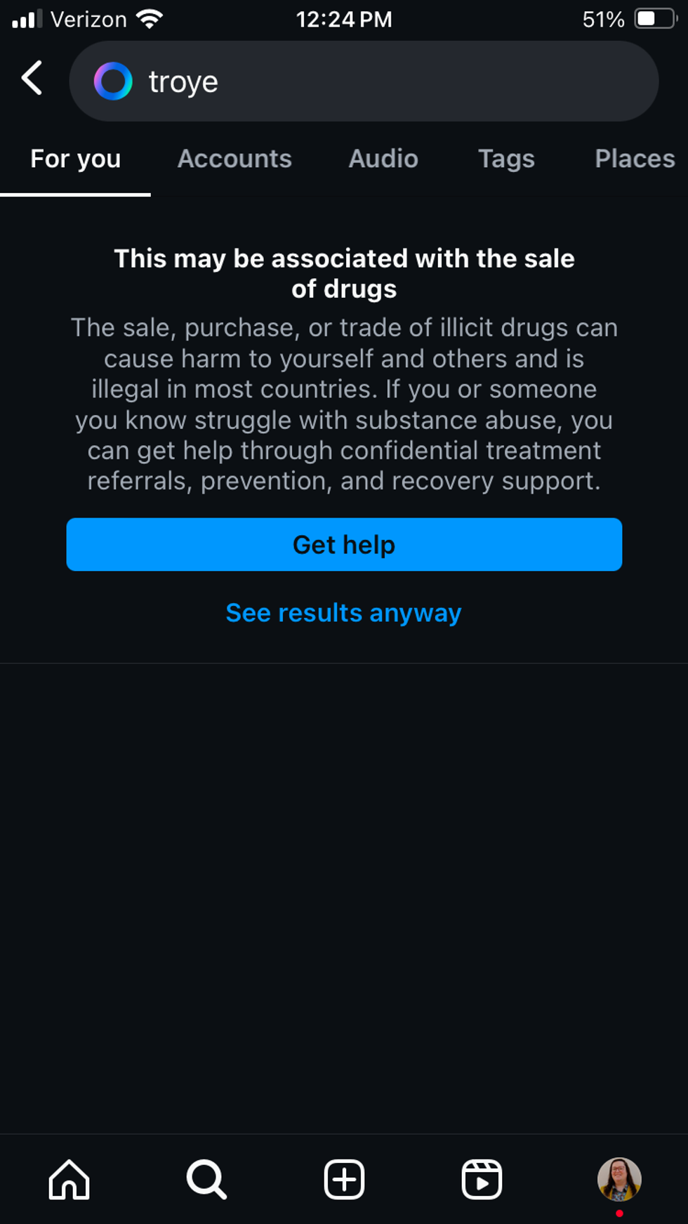 troye instagram search