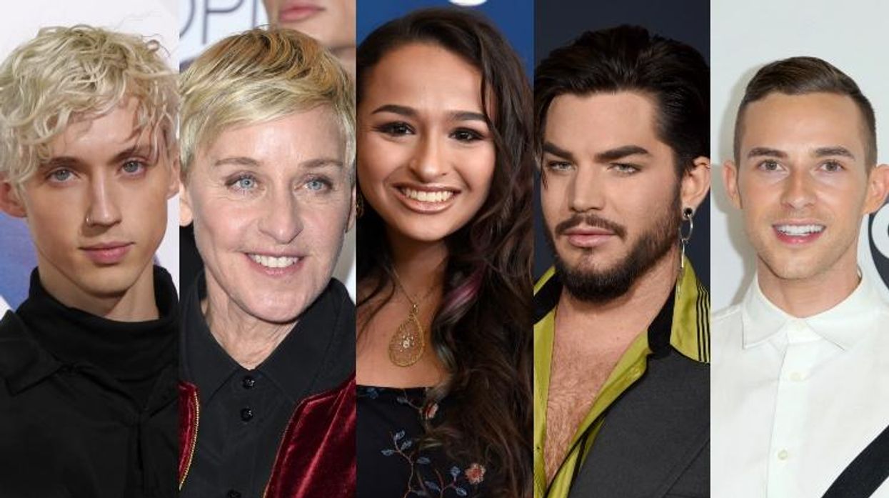 Troye Sivan, Ellen DeGeneres, Jazz Jennings, Adam Lambert, Adam Rippon